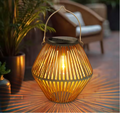Valmere Woven Solar Lantern – Waterproof Boho Hanging Garden Light for Outdoor Décor