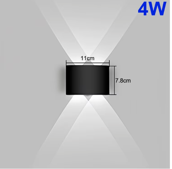 Valmere Sculptural Up & Down LED Wall Light – Indoor & Outdoor Accent Lighting