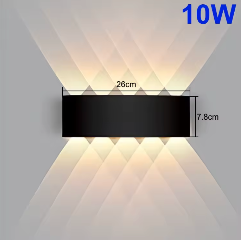 Valmere Sculptural Up & Down LED Wall Light – Indoor & Outdoor Accent Lighting