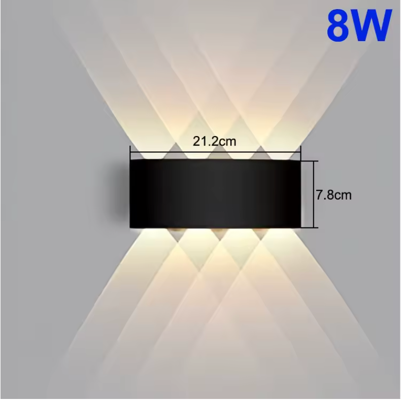 Valmere Sculptural Up & Down LED Wall Light – Indoor & Outdoor Accent Lighting