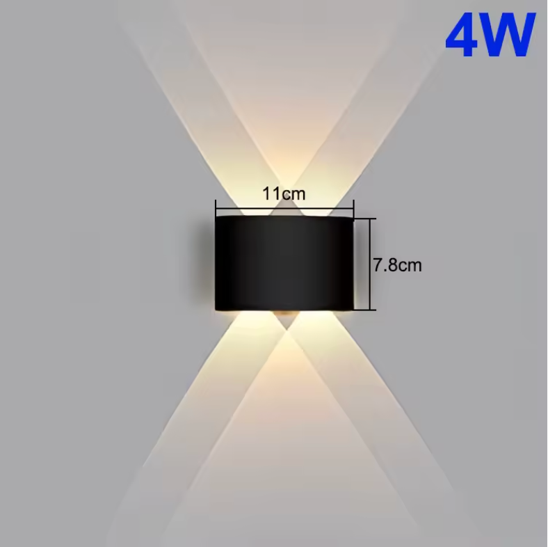 Valmere Sculptural Up & Down LED Wall Light – Indoor & Outdoor Accent Lighting