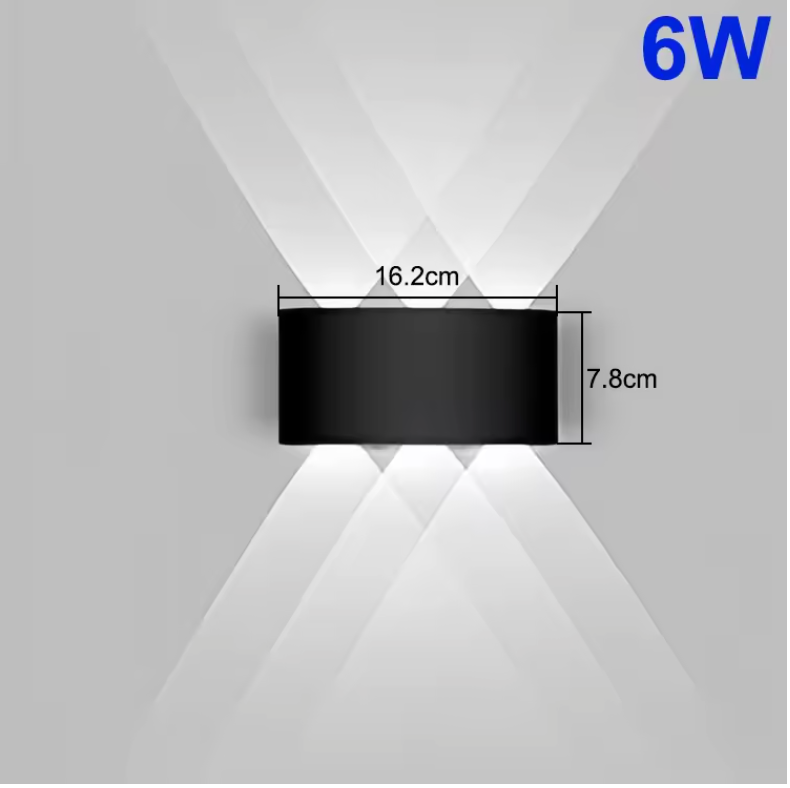 Valmere Sculptural Up & Down LED Wall Light – Indoor & Outdoor Accent Lighting