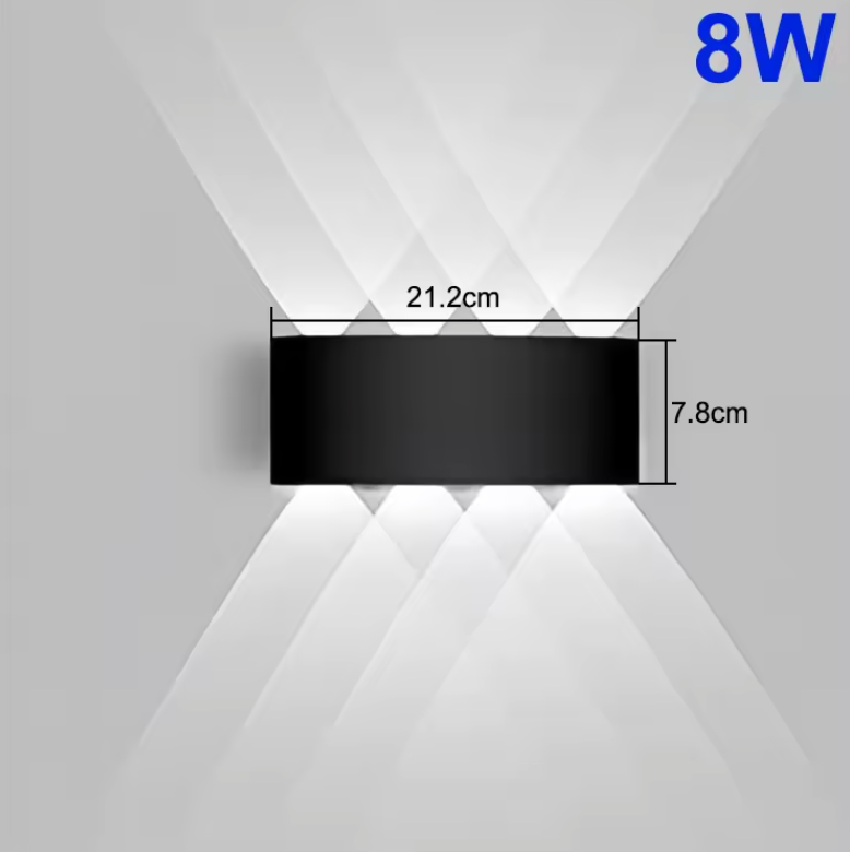 Valmere Sculptural Up & Down LED Wall Light – Indoor & Outdoor Accent Lighting