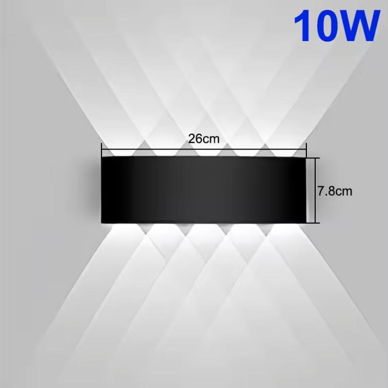 Valmere Sculptural Up & Down LED Wall Light – Indoor & Outdoor Accent Lighting