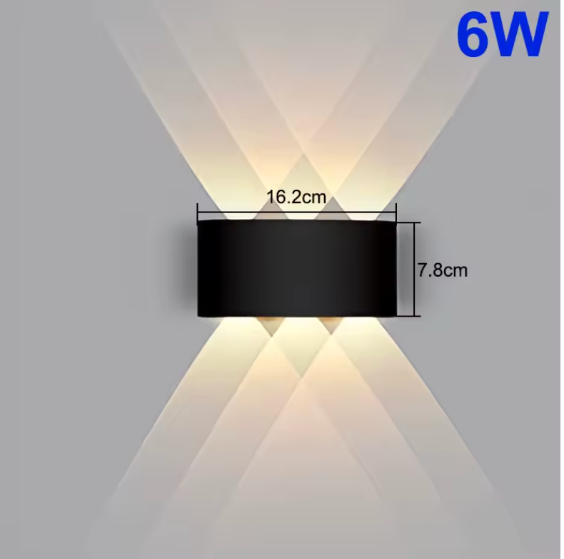 Valmere Sculptural Up & Down LED Wall Light – Indoor & Outdoor Accent Lighting